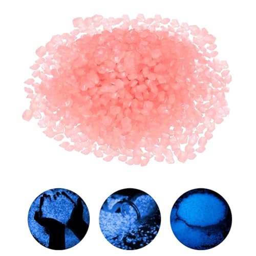 VIDSTW 250 G Gravier Jardin Exterieur Gravier Aquarium Resine Gravier Decoration Jardin Exterieur Décoration Jardin Pierre Lumineuse pour Jardin, Les AlléEs, Les Routes (Rose)