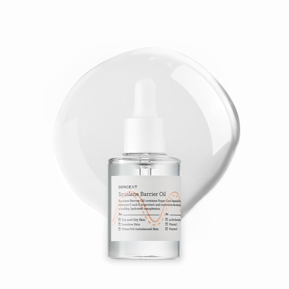 Squalane Barrier Oil, 1.01oz, 30ml, 92.8% sugarcane-derived squalane, Squalane oil for face, Korean Skin Care (Pack of 2)