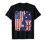 Australian Roots | Half American Flag Australia T-Shirt