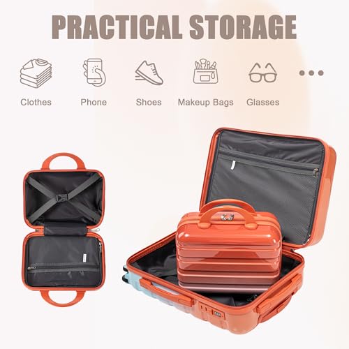 Image of Hardside Luggage, Lightweight Suitcase with Spinner Wheels Transition Red
