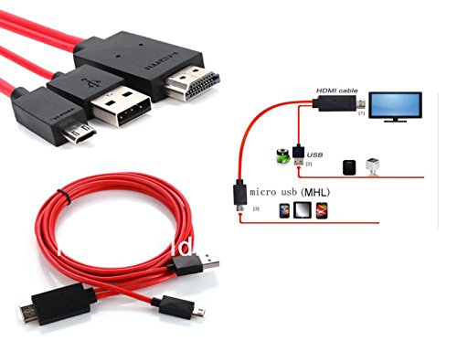 Ilovemyphone Cable MHL HDMI HDTV Micro USB Solo para Samsung Galaxy S3 S4 S5 Note 2 3 4 (Ninguno mas)
