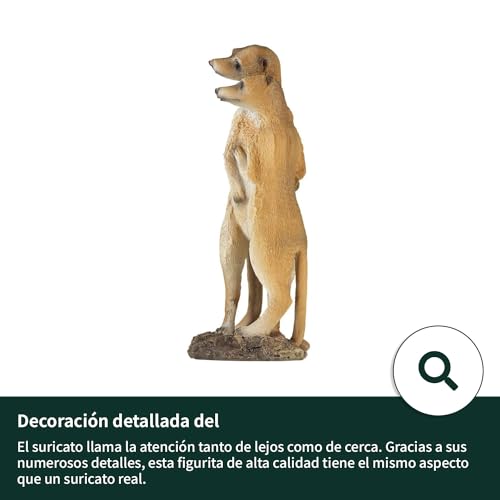 Figuras de suricatas de resina para exterior grandes y figuras de jardín resistentes VERDOBA 6