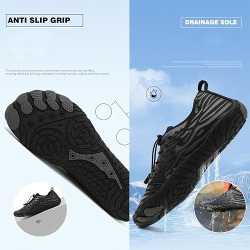 Hike Barefoot Shoes for Women Men, Waterproof Trail Running Healthy & Non-Slip Barefoot Footwear Grounding Shoes3