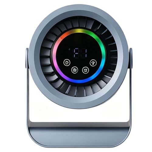 Petit ventilateur de bureau LED rechargeable et pliable