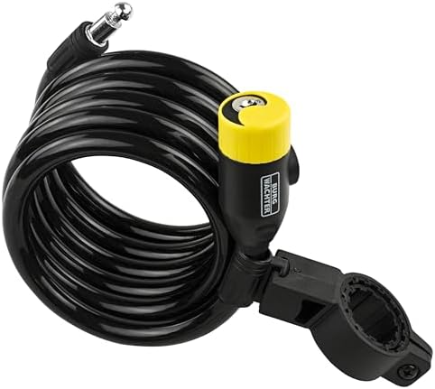 Sterling 10mm 1.8m Self Coiling Locking Cable & Bike Mounting Kit