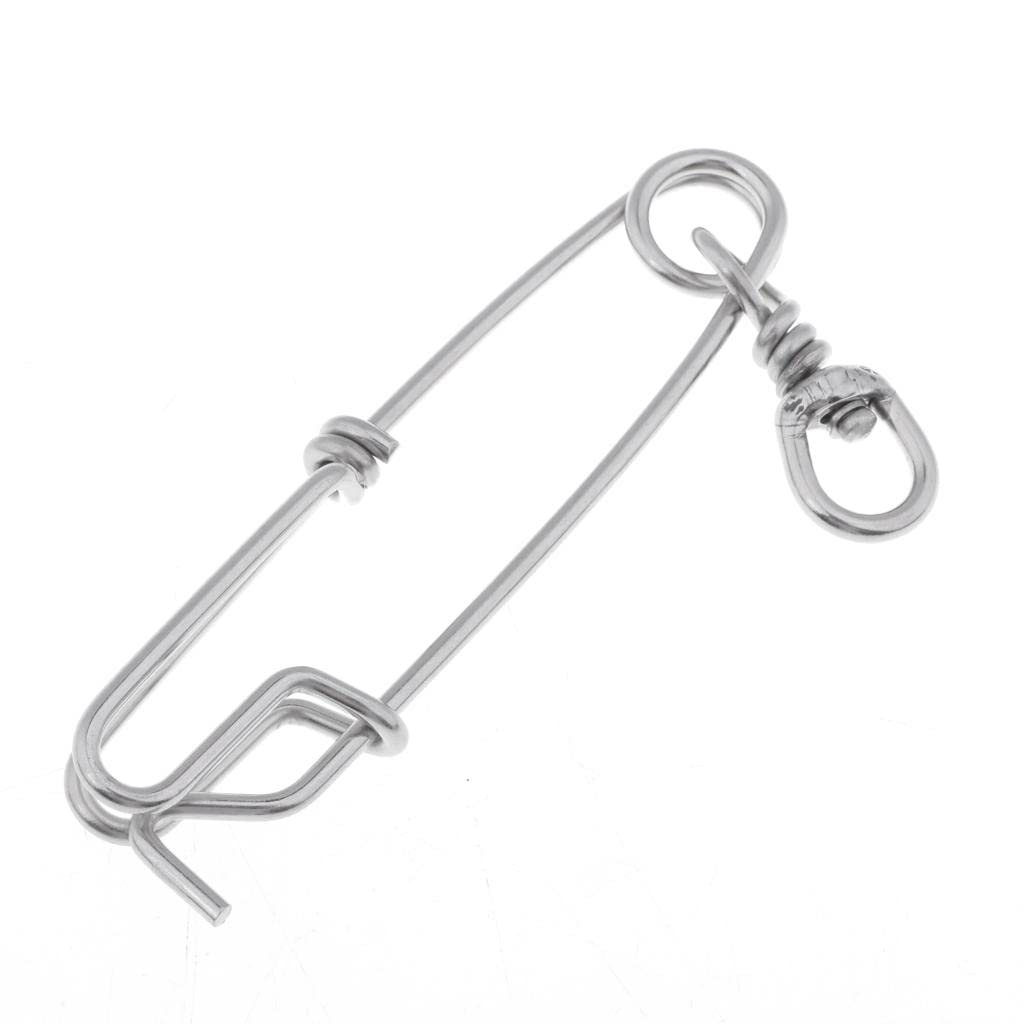 Stainless Steel Long Line Fishing Clip Fishing Connector Float Line Clip Sea Fishing 5.1inch-image-22