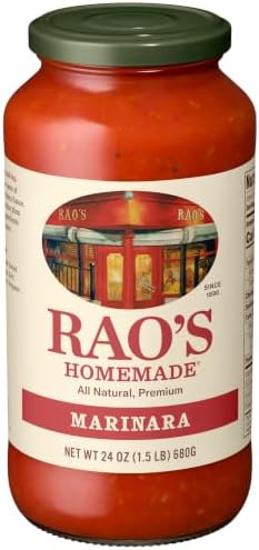 Rao's Homemade Marinara Sauce, 24 oz, All Purpose Tomato Sauce, Pasta Sauce, Carb Conscious, Keto Friendly, All Natural, Premium Quality, With Italian Tomatoes & Olive Oil
