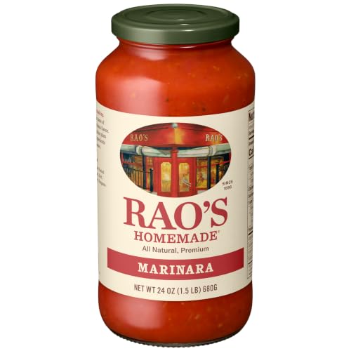 Rao's Homemade Marinara Sauce, 24 oz, All Purpose Tomato Sauce, Pasta Sauce, Carb Conscious, Keto Friendly, All Natural, Premium Quality, With Italian Tomatoes &amp; Olive Oil