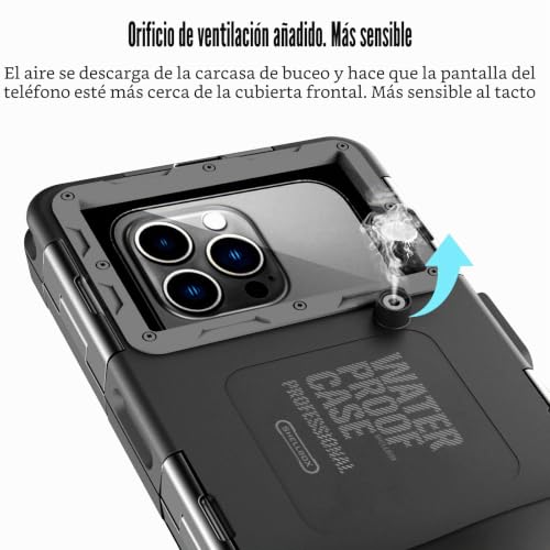 Funda teléfono móvil impermeable universal buceo subacuático iPhone Samsung S25 3