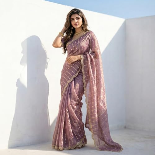 Image of Amazon Brand - Tavasya Womens Saree