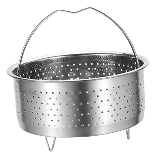 IMIKEYA Cesta de Vapor Inoxidable Verduras Dim Sum y de Cocción Vapor de Arroz Huevos