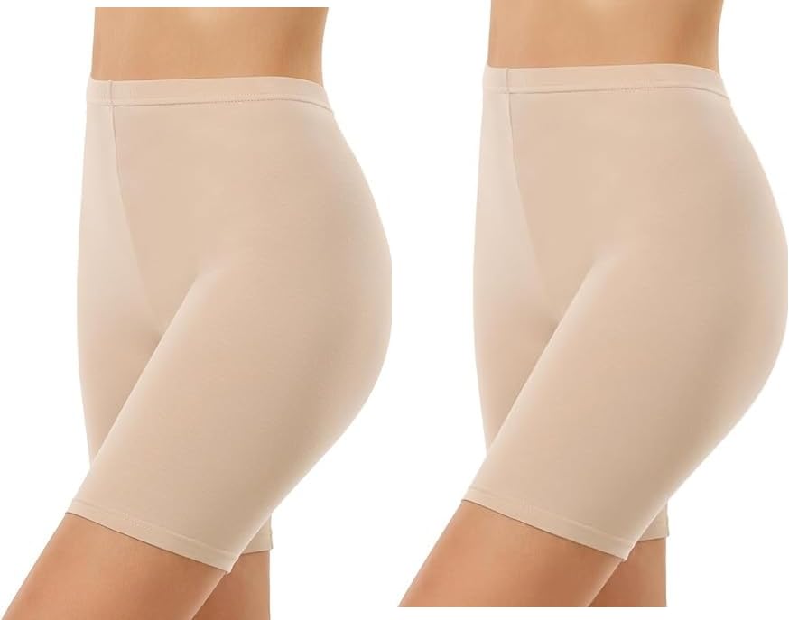 Women's/Girl's Seamless Smooth Ice Silk Boyshort Panty/Cycling Shorts/Under Skirt Shorts, | Pack of 2-image-17