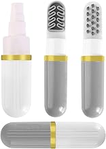 OMKRUSH 3 in 1 Multifunctional Shoe Brush, Travel Shoe Cleaning Brush with Sprayer, Portable Compact Shoe Cleaner for Sneaker, Suede, Nubuck Shoes (Multicolor)
