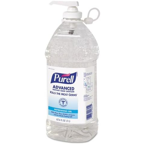 Purell Advanced Hand Sanitizer Refreshing Gel, Clean Scent, 2-Liter Pump Bottle (Pack of 1). 9625-04 Cover