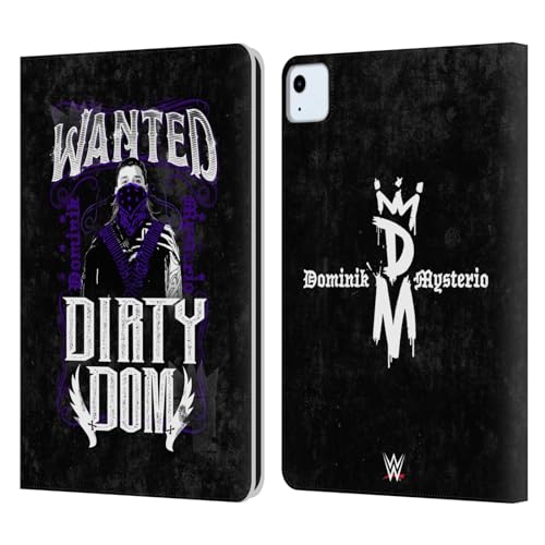Head Case Designs Officially Licensed WWE Dirty Dom Dominik Mysterio Leather Book Wallet Case Cover Compatible with Apple iPad Air 2020/2022
