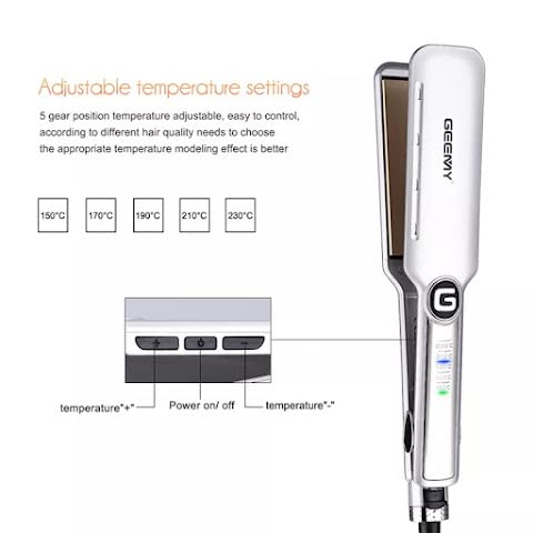 Plancha Profesional para Pelo Cerámica con LED y Control miniatura 6