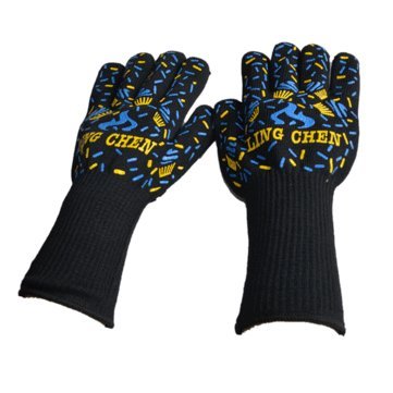 Generic BBQ Mitts Cut Heat 1 Pc Oven Resistant Gloves-Color 1