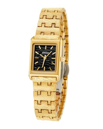 CIVO Armbanduhr Damen Gold Damenuhr: Klassische Analog Edelstahl Eckig - Wasserdicht Klein Luxus Uhren für Frauen