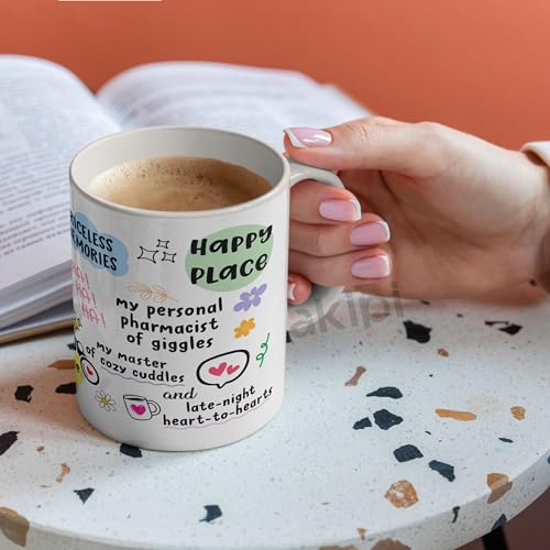 Image of inchThe Bestie Mug inch - Gift for Your Best Friend, Happy Place, Soul Sister, Birthday and Anytime Gift for Her ARM695 11oz Ceramic Coffee /Tea Cup