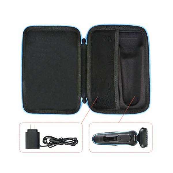 (Nur Tasche) Hart Tasche Hülle für Braun Series 5s Rasierer Herren, Elektrorasierer blau von Aenllosi – Bild 5