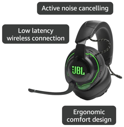 Image of JBL Quantum 910X - Wireless Over-Ear Gaming Headset for Xbox with Head Tracking-Enhanced, Active Noise Cancelling and Bluetooth, QuantumSPATIAL 360, Hi-Res Certified, Low Latency Wireless (Black)