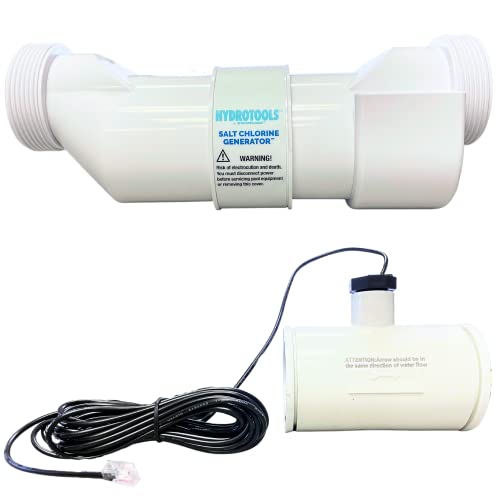 Swimline Hydrotools 87615 Salt Water Chlorine Generator System For Pools Up To 15K Gallons, 7 Titanium Plates 0.8 Lbs Cl Output, Universal Compatibility Easy Install Above & Inground Swimming Pools #TOP4
