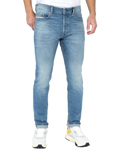 Diesel - Mens Slim Tapered Fit Stretch Jeans - Tepphar-X R9A19, Size:36, Inseam:32 Blue