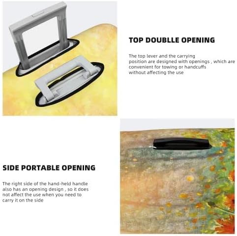 review Xulufan Custom Travel Luggage Cover，Personalized Travel Suitcase Cover，Washable Anti-Scratch Luggage Cover With Your Photo/Text For Men Women Boy Girl