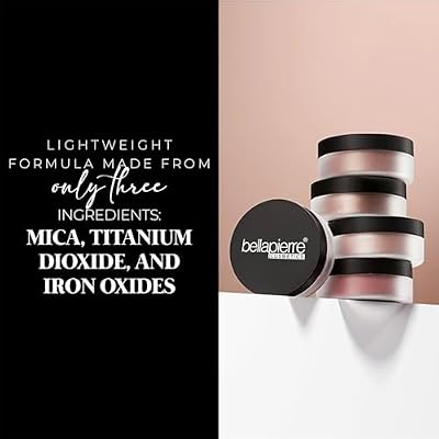 Bellapierre Mineral Blush Loose Powder Blush, Lightweight Cheek Color, Warm Dewy Finish, Talc-Free, Hypoallergenic & Non-Toxic 0.3 oz Amaretto