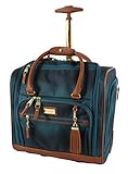 Steve Madden Luggage Wheeled Suitcase Under Seat Bag (Shadow Turquoise)