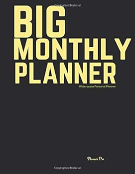 Big Large Monthly Planner: Wide space Personal Planner/At a glance large Planner/Day Planner and Organizer/ Personal Organizer and Planner (Large Personal Planner/Functional Wide space Planners)