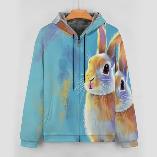 Sweat à capuche zippé style lapin pour vos week-ends cocooning - 6