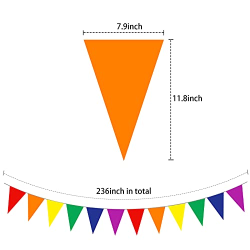 2 Pieces 51 X 71 Inch Gay Pride Tablecloth Rainbow Tablecloth Pride Table Cover Plastic Rectangle Tablecloth With 2 Pieces 20 Feet Colorful Triangle Rainbow Pennant Banner For Gay Party Supplies #TOP2