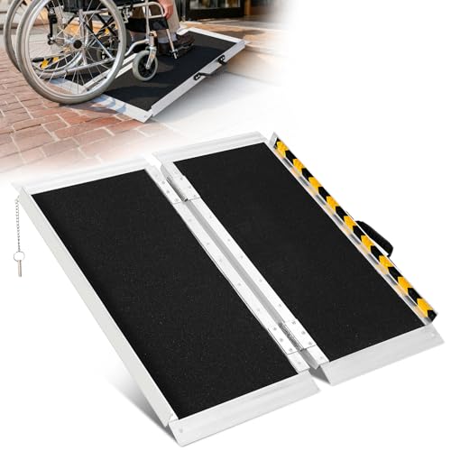 3FT Heavy Duty Aluminum Folding Wheelchair Ramp