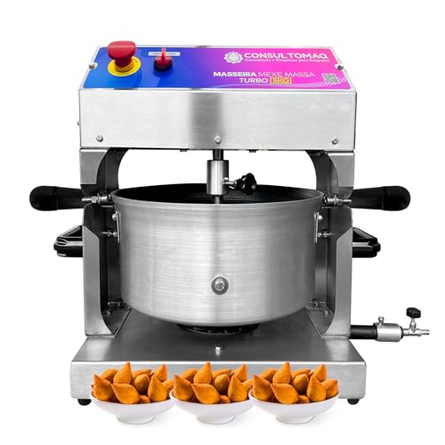 CONSULTOMAQ - Dough Mixer 11lb - Dough Mixing Industrial Commercial Machine, Snack Maker - Mixes Up to 11lb/Cycle, High-Capacity, Pro Kitchens Standards - Stainless Steel