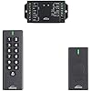 Visionis VIS-3200 Outdoor IP65 Black Access Control Kit with Wireless RFID Keypad, Exit Button, Receiver, 433 MHz 165 Ft Range with 500 Users Standalone Battery Operated