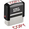 Copy Stamp, Copy Self Inking Stamp -Refillable Stampers for Office, Business, Accounting, Bookkeeping, Coding, Legal, Notary, Ordering, Inventory Stamps - Red Ink