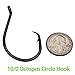 Heavyweight Catfish Hooks - Offset Octopus Circle Hooks - 25 Pack (10/0)