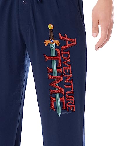 Adventure Time Men's TV Show Series Logo Sleep Pajama Pants2