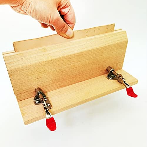 Wooden Leather Stitched Pony, Used for DIY Craft Leather Processing, Sewing Lace Repair Tool Belt Bag Wallet Desktop Stitching Leather Fixing Clip
