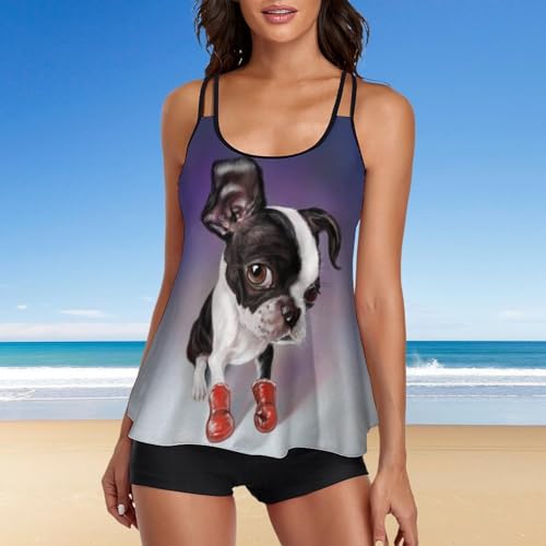 Tankini de boxeo para mujer que soluciona la falta de soporte en la playa 3