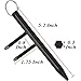 Self Defense Keychain Weapons Black Tactiacl Tool Aluminum Anti-Wolf Safe Chain with Detachable Holder 2PC