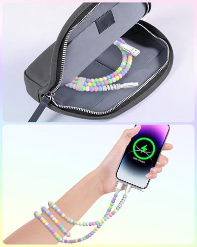 Câble USB A pour iPhone 11 12 13 14 cordon de charge rapide perles iMangoo