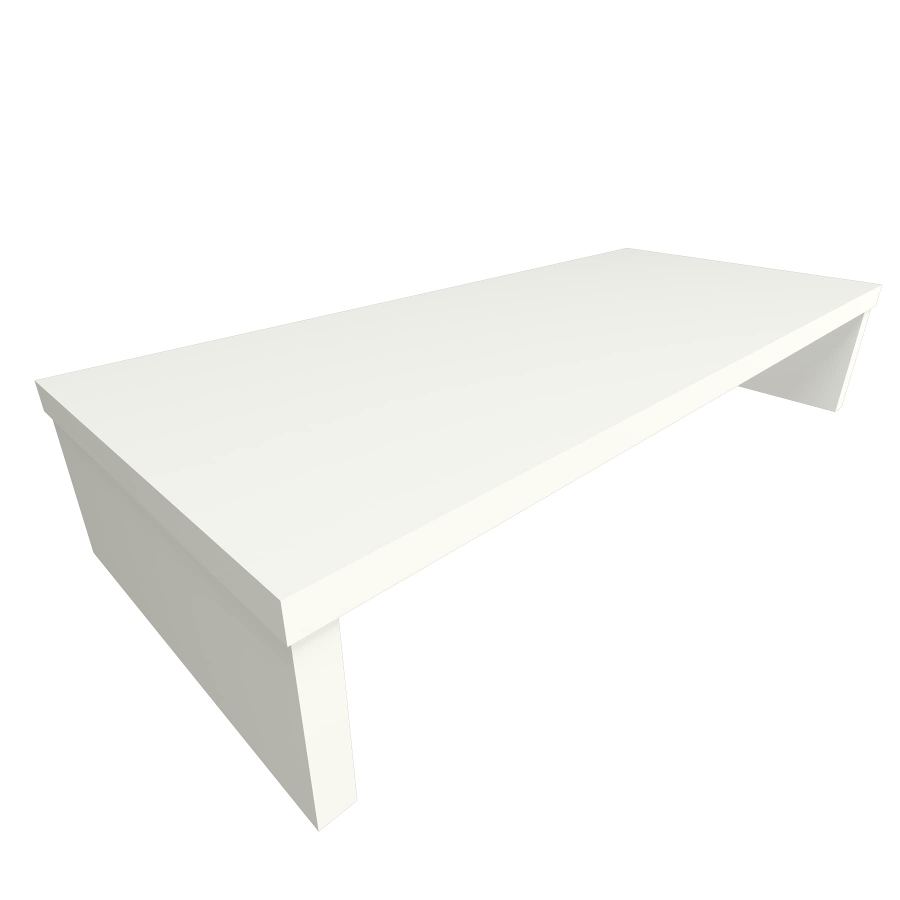 Henor Soporte Monitor y TV de Madera 62 x 26.5 x 12 cm Blanco 50 kg