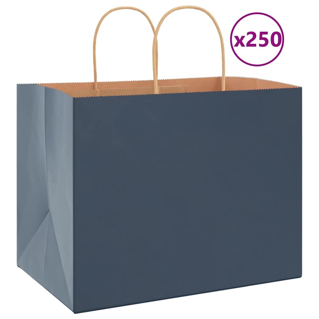 Bolsas de papel azul 250 piezas 32 x 22 x 24 cm