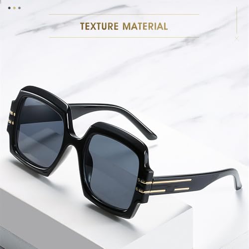 Lunettes de soleil classiques carrées pour femmes mode rétro vintage