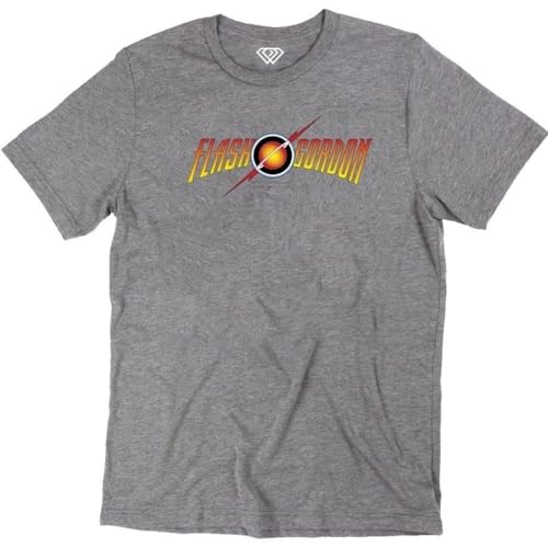 La Mejor Lista de Playeras de Flash para Hombre . 40 T SHIRT STUDIO MX Playera FLA-SH Gor-Don impresión Frente - Cuello Redondo - Hombre o Mujer con impresión DTG Full Color (MX/US, Alfa, Grande, Regular, Regular, Gris/Hombre)