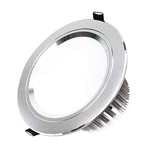 Lámpara de disco LED 12W 6000K plafón empotrable para techo de salón