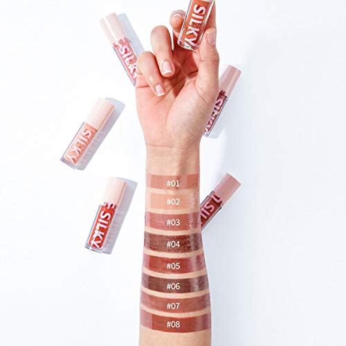 Maepeor Shiny Glossy Lipgloss Set 8Pcs Non-Sticky Moisturizing Lip Gloss Long-Lasting High Shine & Shimmer Liquid Lipstick For Girls And Women (Shiny Glossy, 8Pcs-A) #TOP3