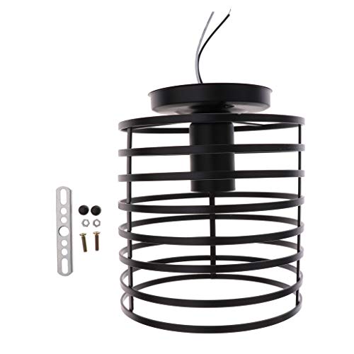 Plafonnier noir E27 cylindrique au design industriel épuré